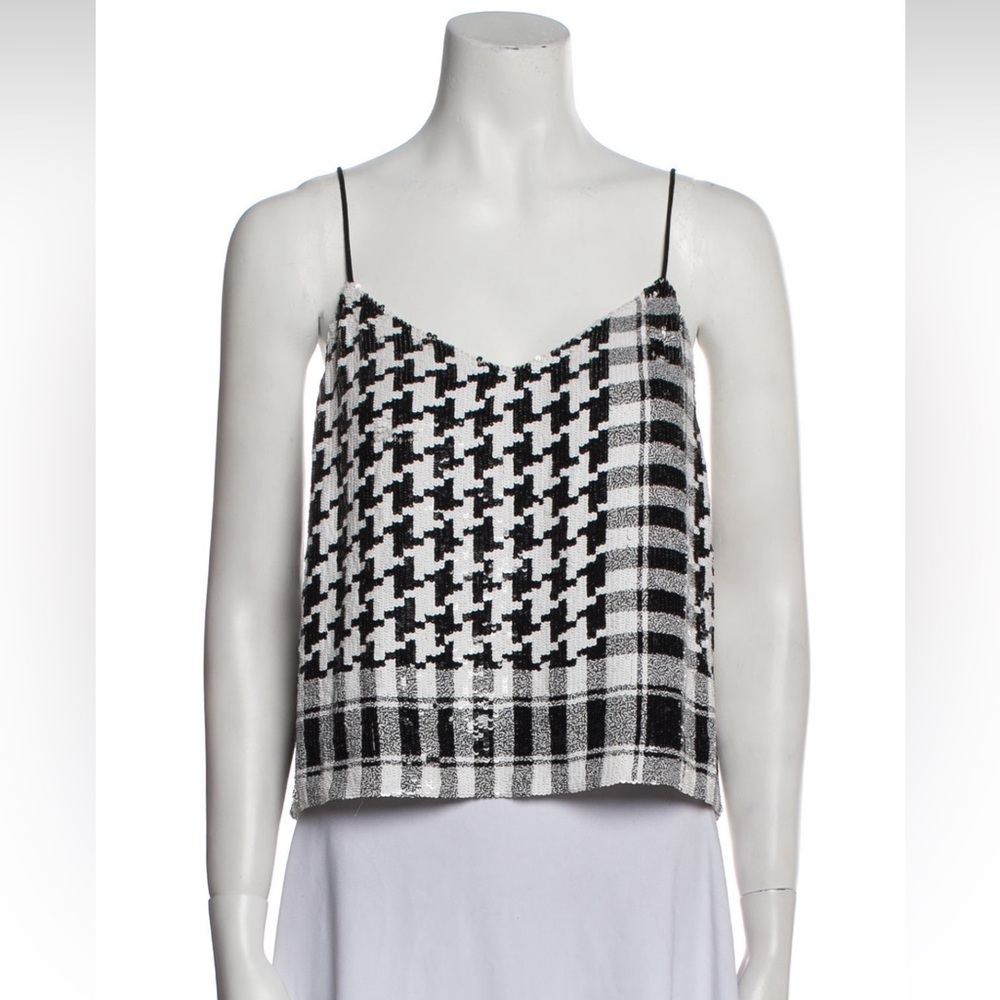 $399 Ashish Sequin Houndstooth Top as seen on Taylor Swift